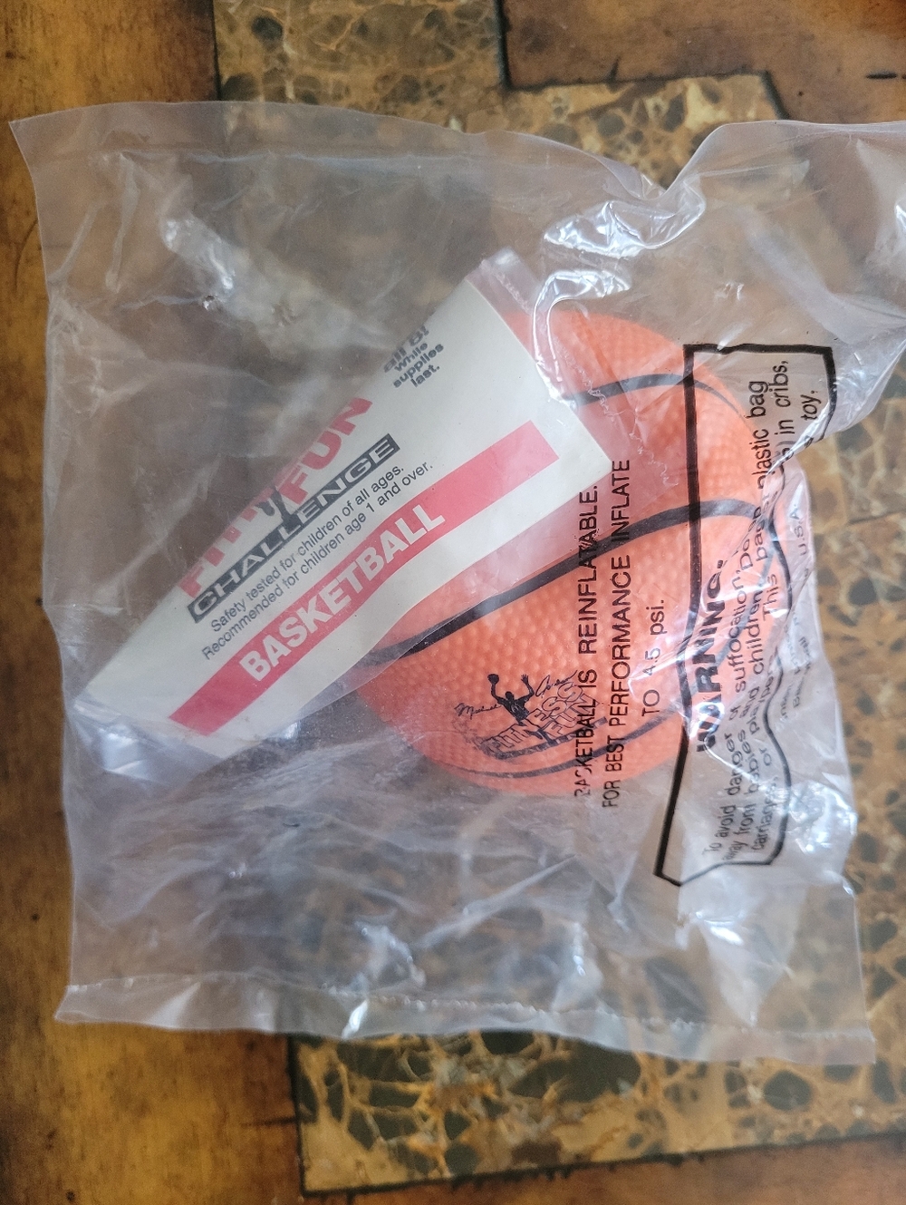 McDonald's Happy Meal Orange Mini Basketball Toy
